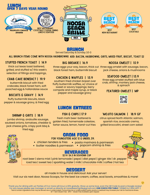 Nichossa Menu Menu 1 — Noosa Beach Grille