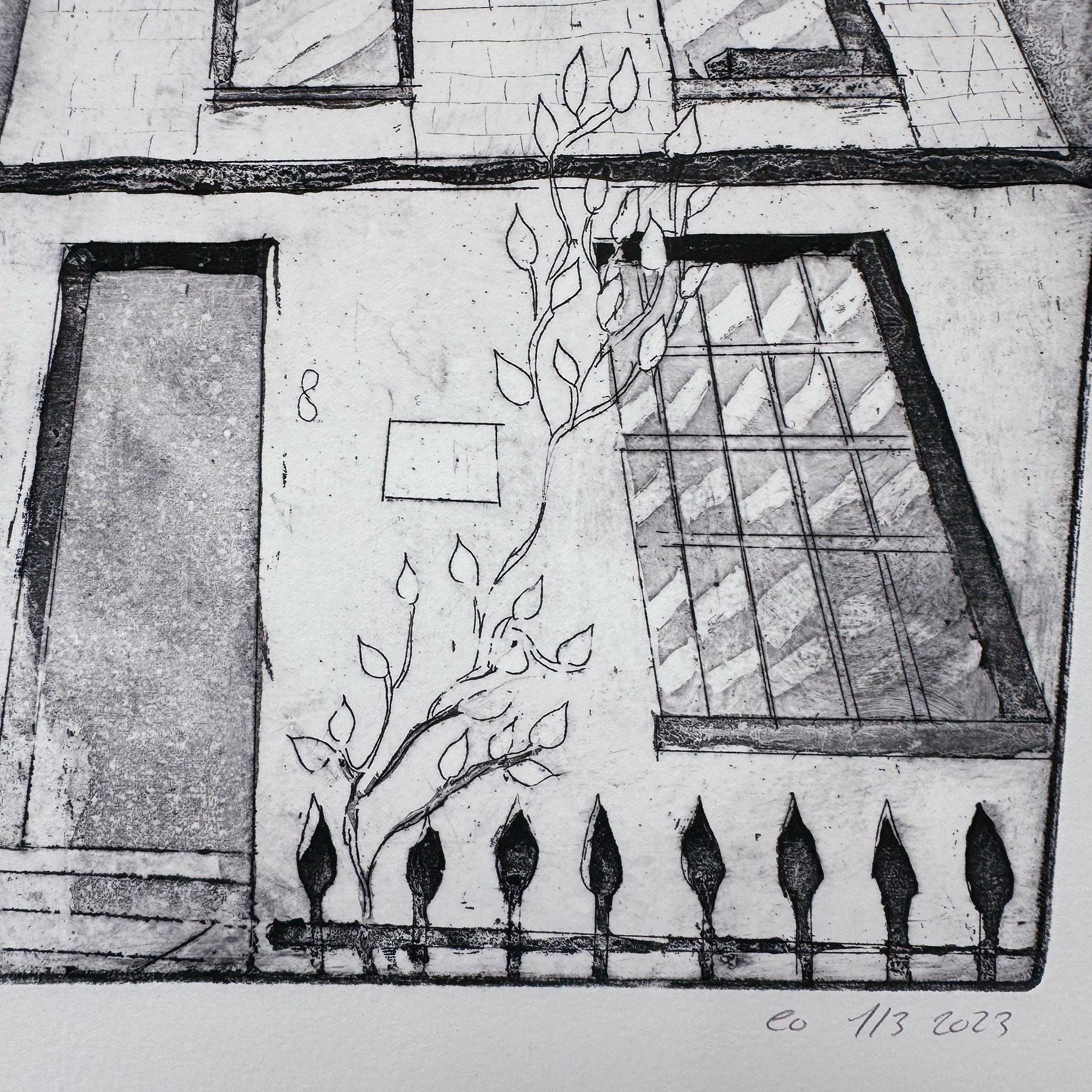 Emmanuelle Orr- House of Saturn etching