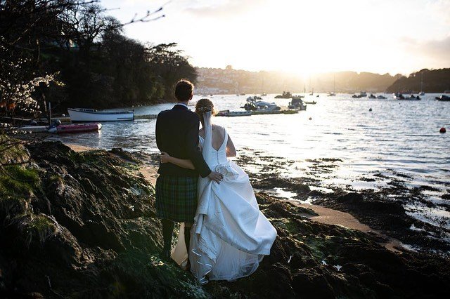 The dreamiest time in Devon for this Easter weekend wedding felt like a home from home with tartan, thistles and a ceilidh band. What a view @portwaterhouse ❤️ ☀️🌷Thanks for having me @tom.campbell.92 and @rjn0792  #portwaterhouse #salcombewedding #