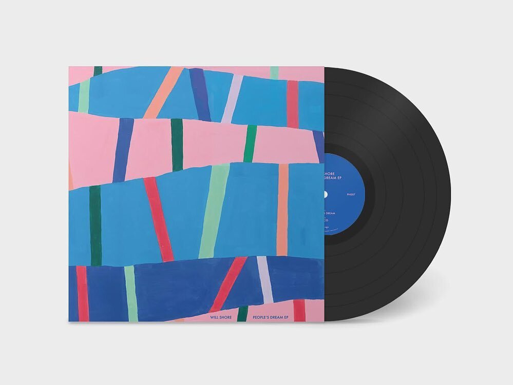 &quot;Have art on an LP&quot; Bucket List item checked off the list as of today! My artwork &quot;staccato&quot; is featured on People's Dream, the delicious new record by NYC-based vibraphonist and electronic producer Will Shore (@w_shore) - out now
