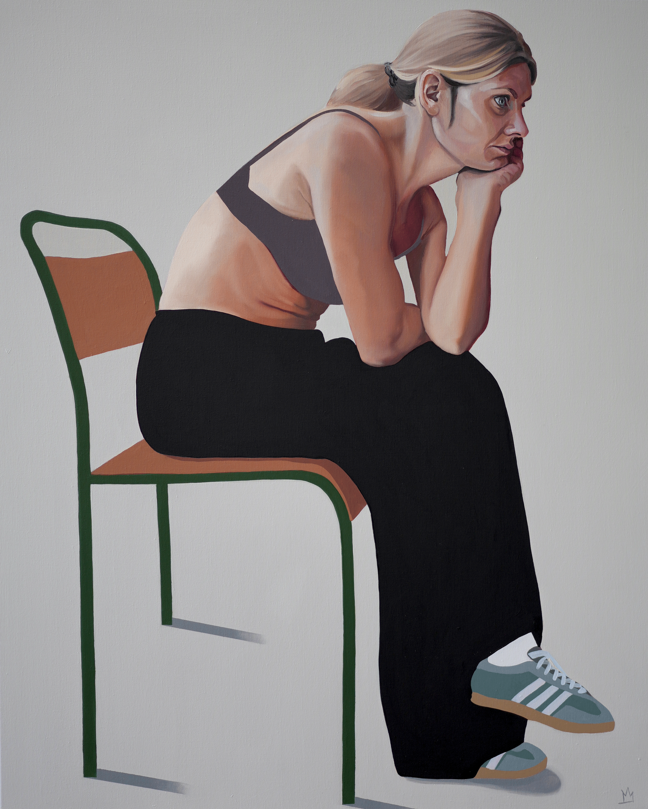A STUDY IN OVERTHINKING: FIGURE 2
Oil and acrylic on canvas
61 x 76 cm 
2025