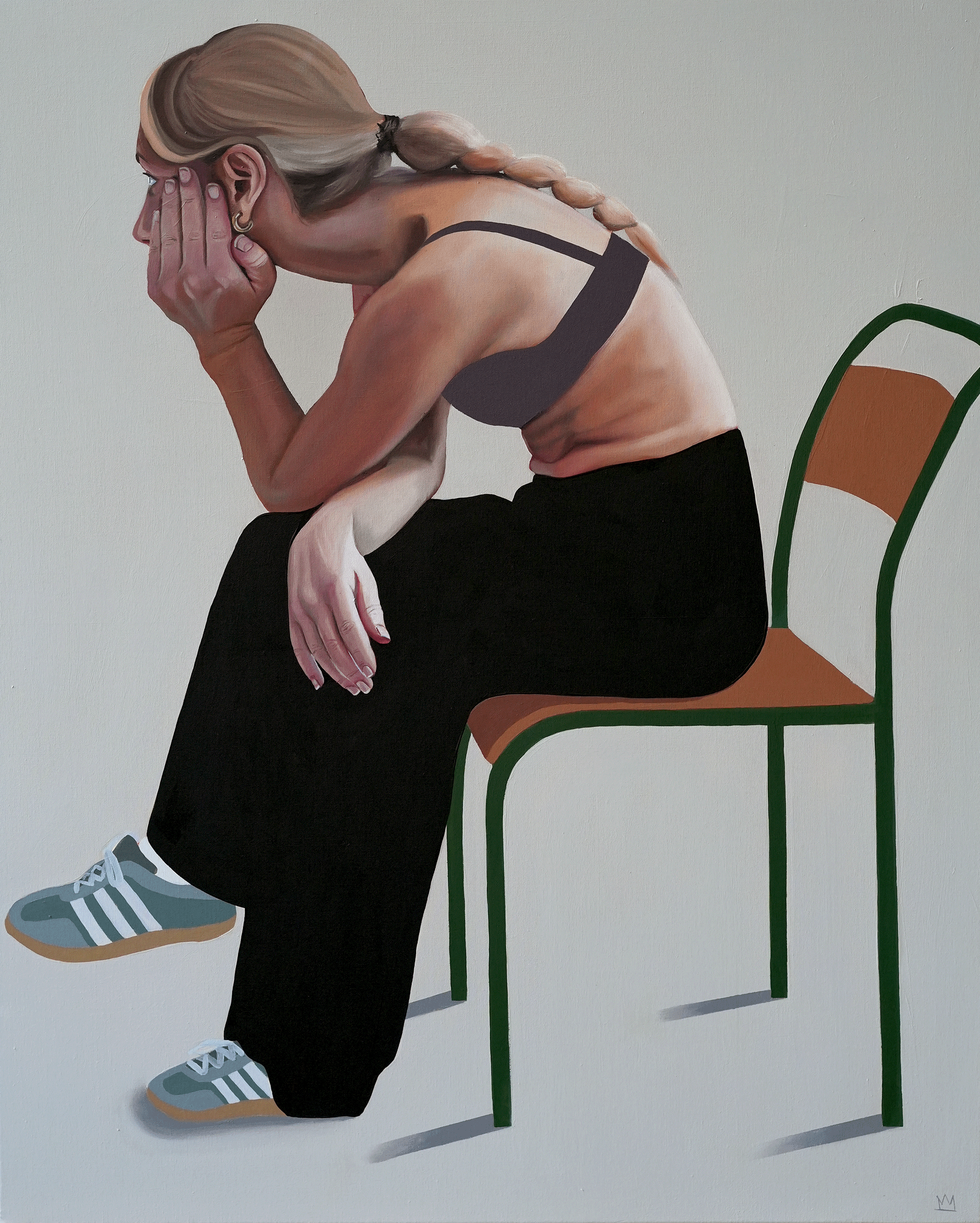 A STUDY IN OVERTHINKING: FIGURE 1
Oil and acrylic on canvas
61 x 76 cm 
2025