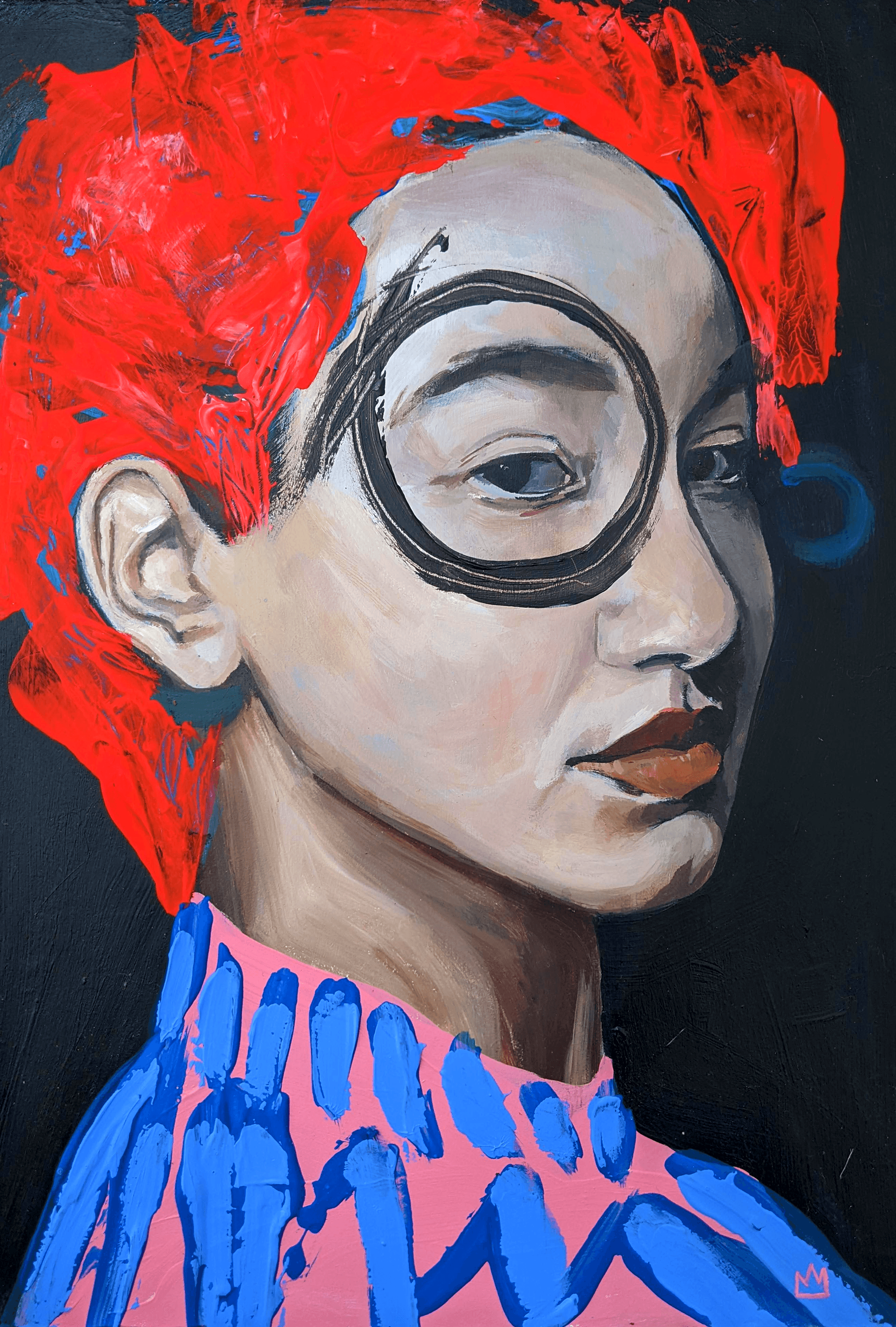EYE FOR AN EYE
Acrylic on panel
2022