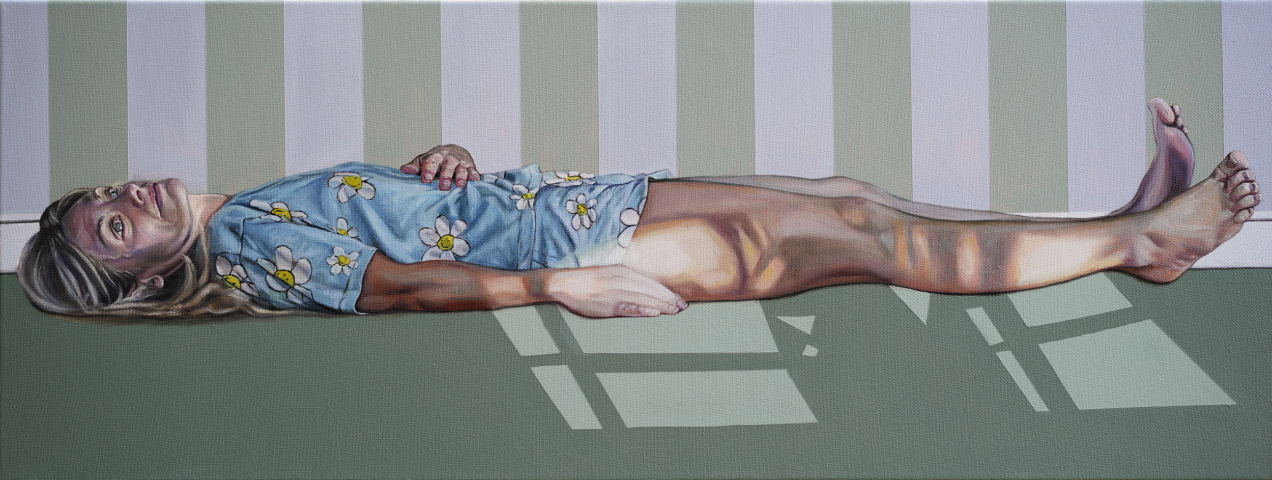 I WOKE UP EMBARRASSED, WITH A PAIN IN MY HEAD
Oil and acrylic on canvas
80 x 30 cm
2026