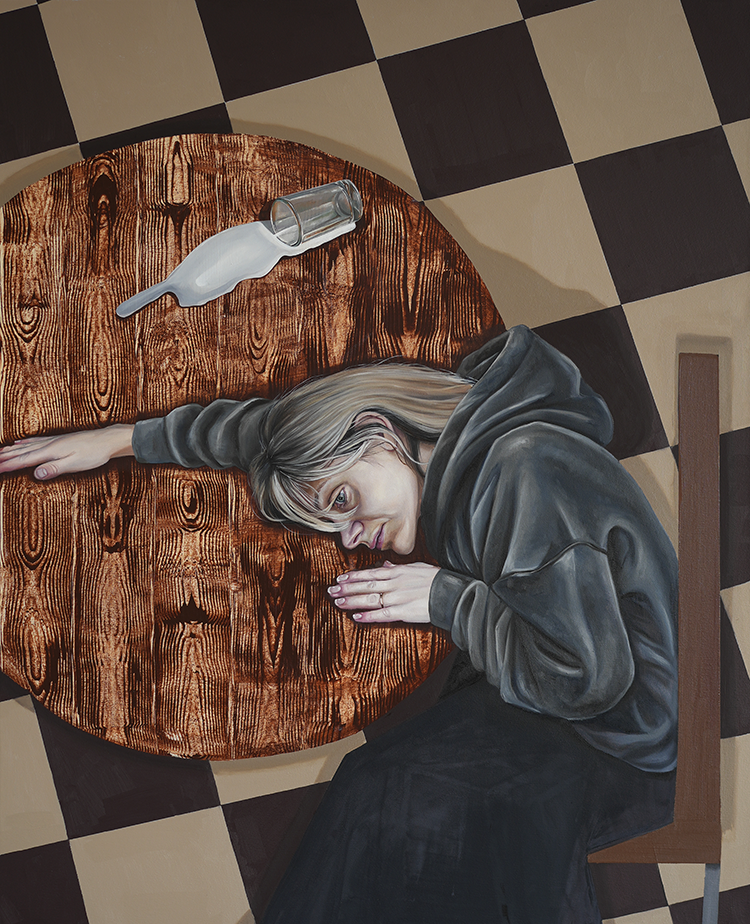 SPILT MILK
Oil and acrylic on canvas
100 x 120 cm
2026