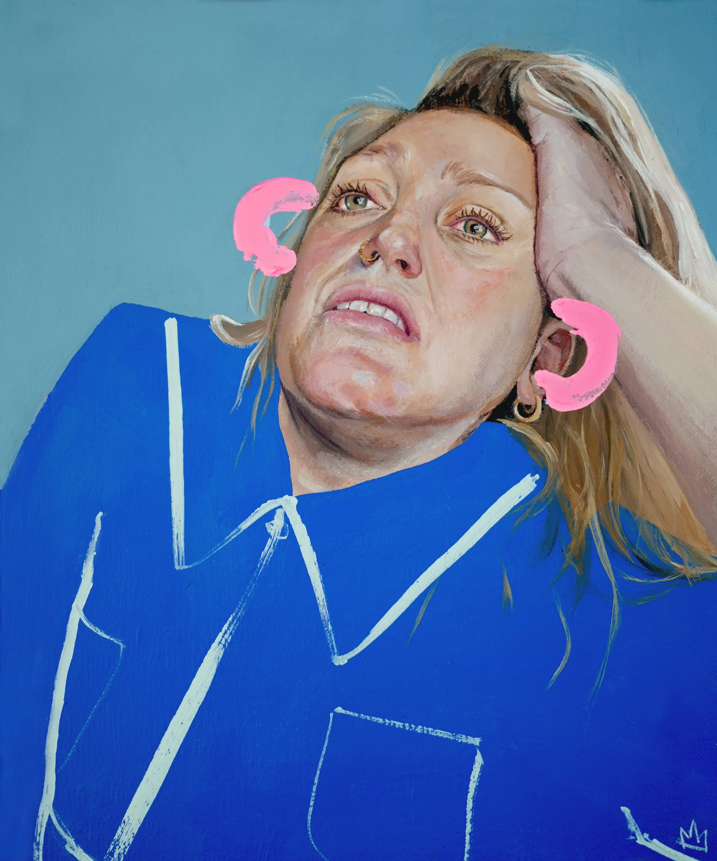 A TRIP DOWN MEMORY LANE
Acrylic on canvas 
34 x 28.5cm 
2023