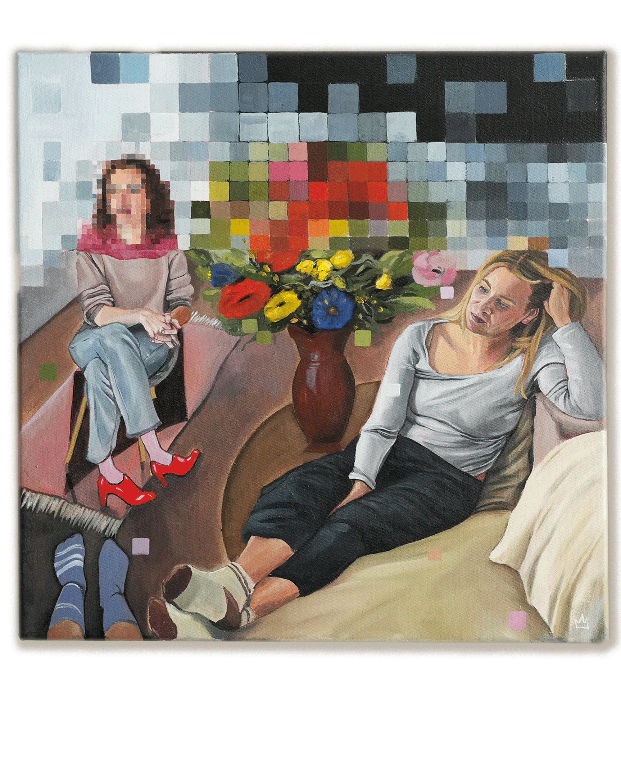 PIXELS
Oil on Canvas, February 2025