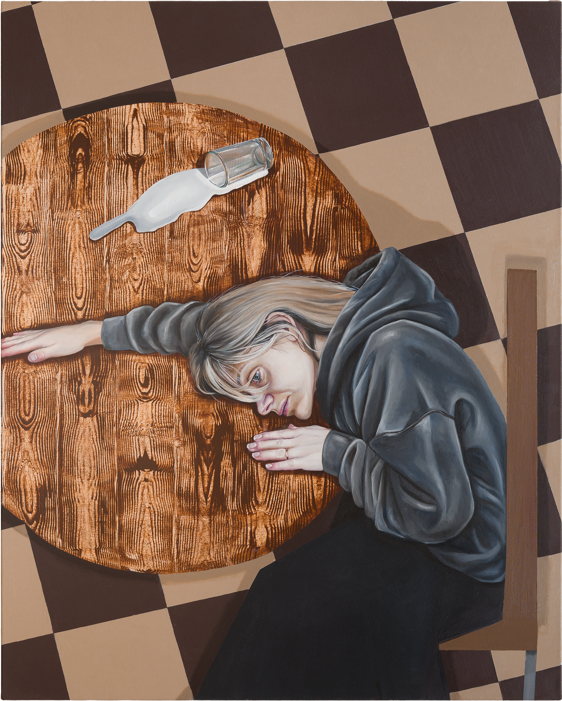 SPILT MILK
Oil and acrylic on canvas
80 x 100 cm
2026