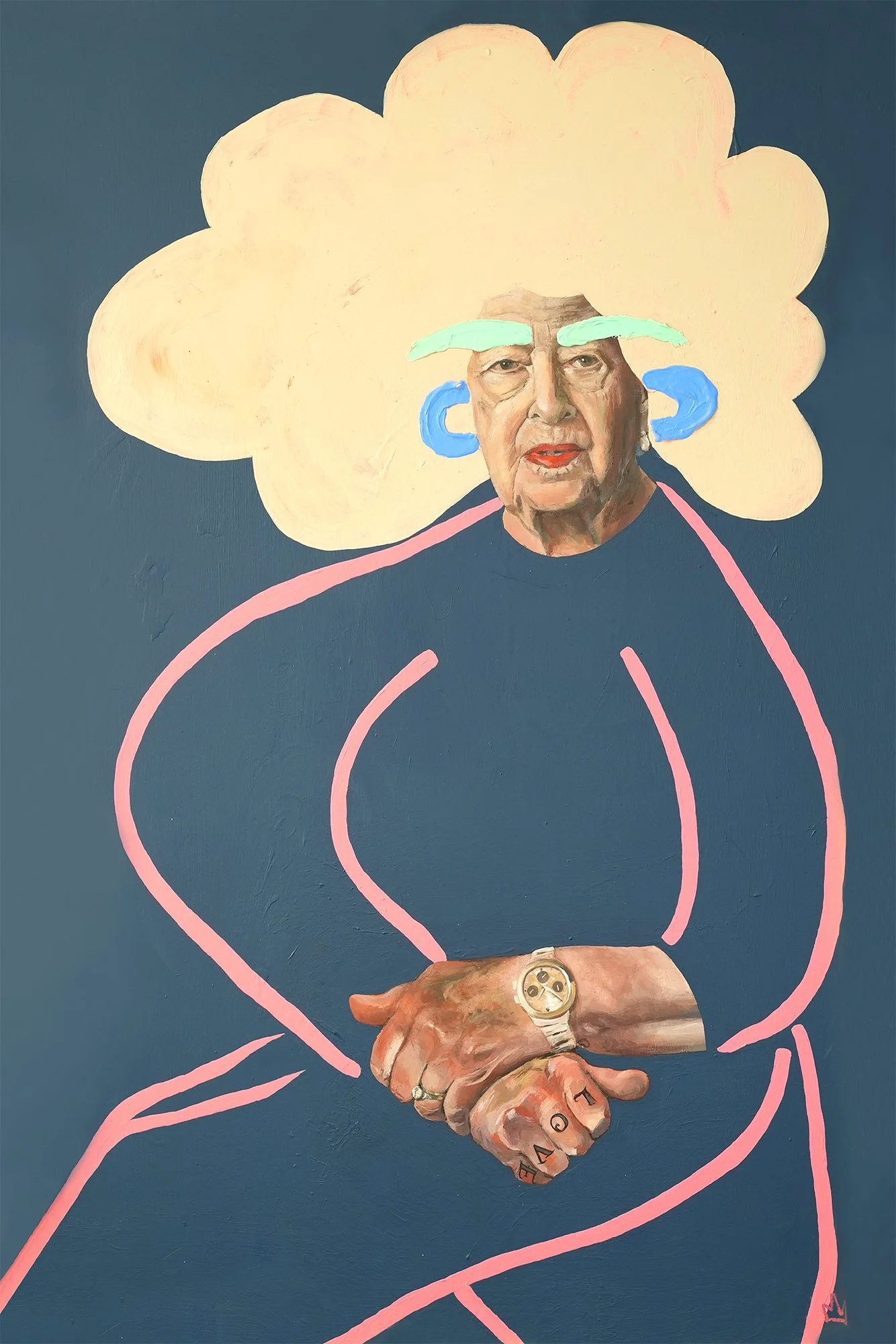 QUEENIE
Acrylic on panel
83 x 53cm
2023