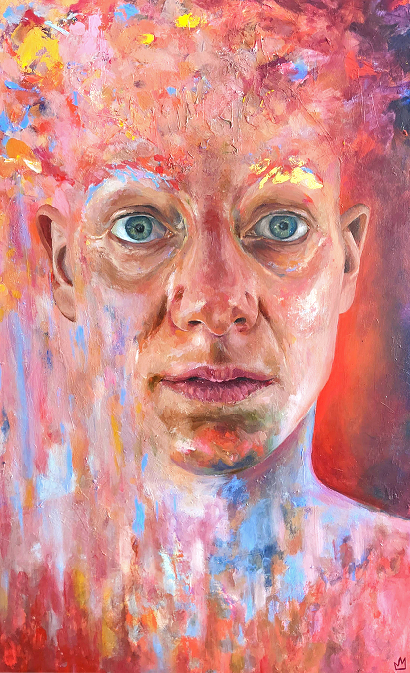 THE COVER UP
Acrylic on panel 
2022
