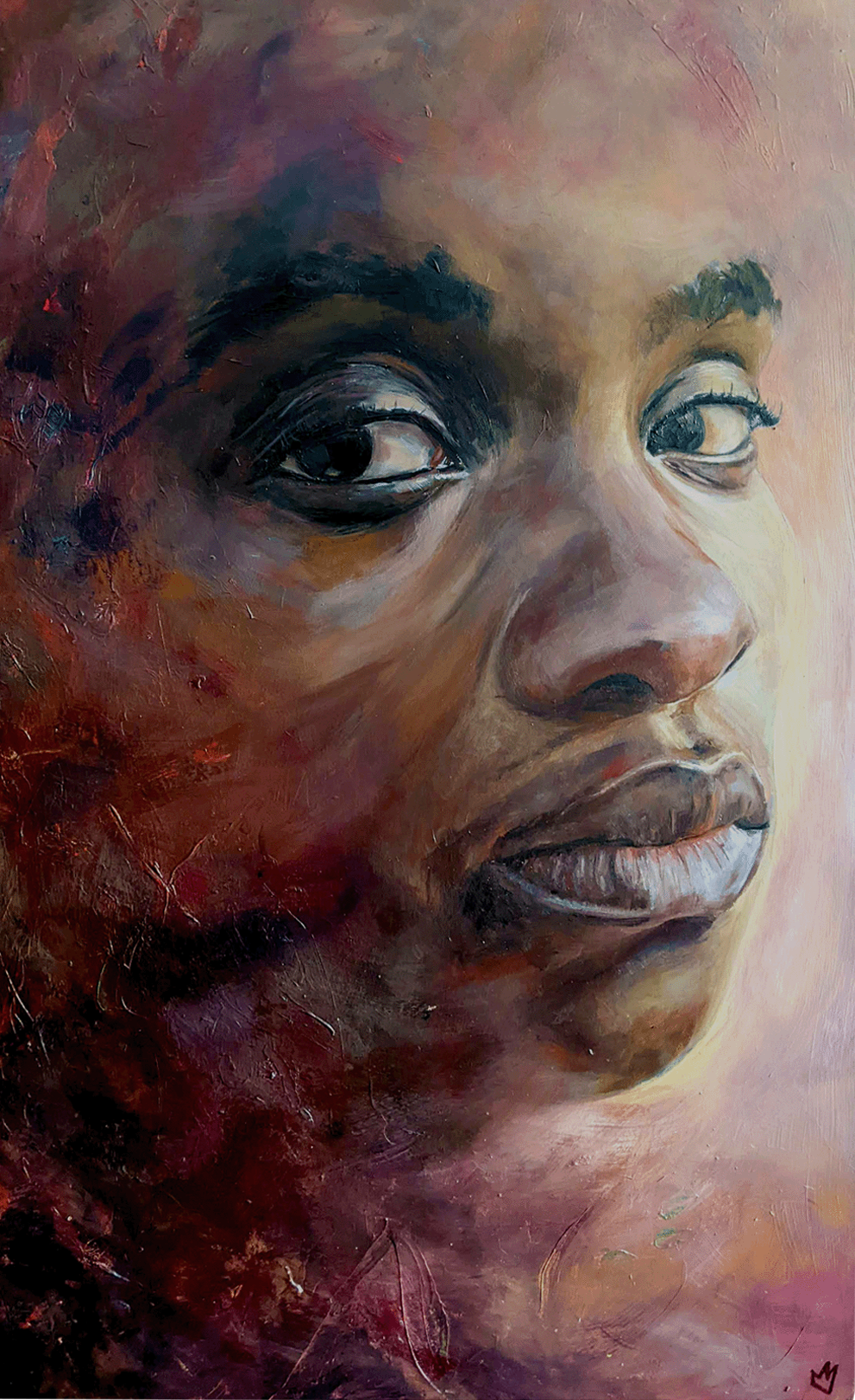 SMILE SWEETHEART 
Acrylic on panel 
2022