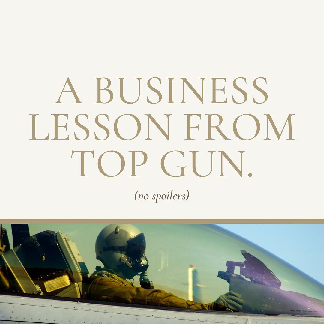 Coming in hot with a Top Gun: Maverick golden nugget ✈️

So, cast aside any of your Tom Cruise weird vibes for a sec and hear me out.

There was this running line that Maverick used with his team throughout the movie when they were feeling not up to 