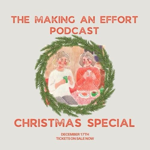 Oh hi! @gabllewellyn and I are having our first ever live recording of the MAE podcast in a super awesome location in Belfast on Dec 17th at 2.30pm and you are invited to come hang! 

There will be drinks. There will be snacks. There will be festive 