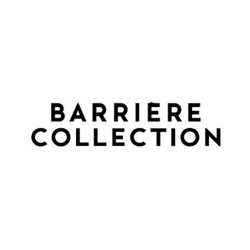 Black background with white text that says 'Barriere Collection'