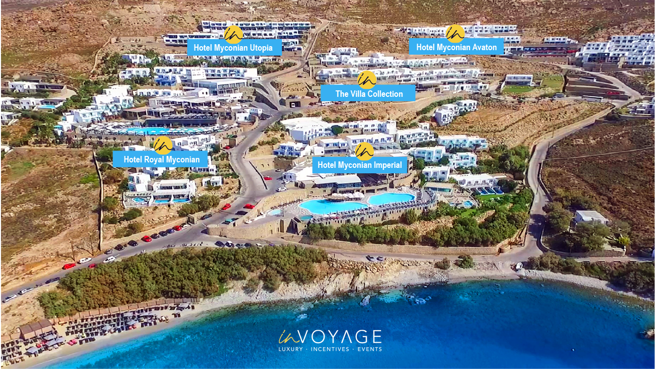 InVOYAGE Mykonos Resort Map InVOYAGE