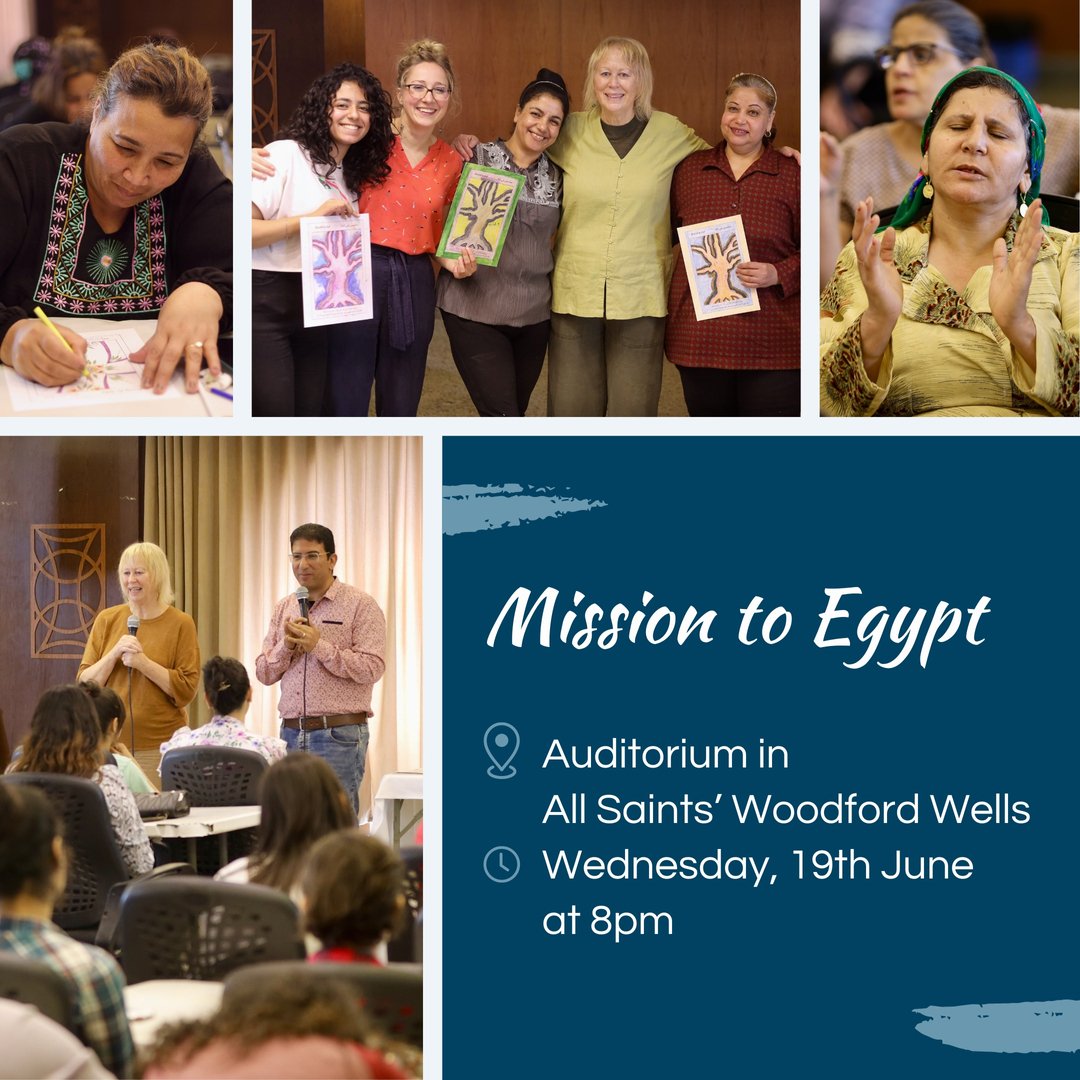 Come and hear more about our Mission to Egypt at All Saints' Woodford Wells where we will be sharing testimonies, pictures and stories from our recent trip as well as plans for the future. We hope you can join!
Find all details in our linktree/bio