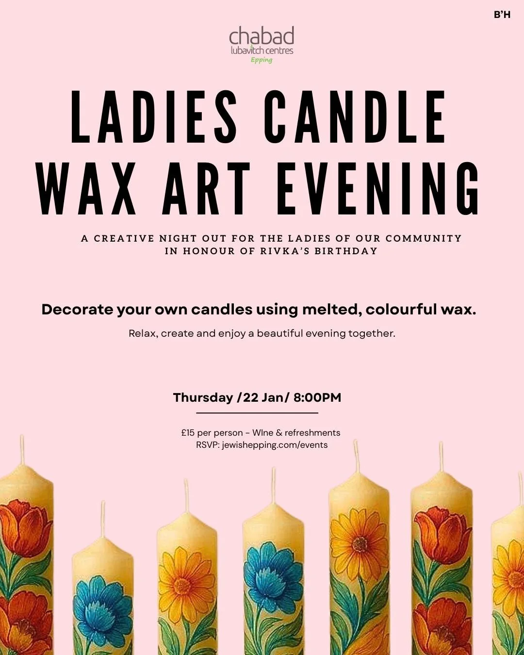Ladies Candle Wax Art Evening
