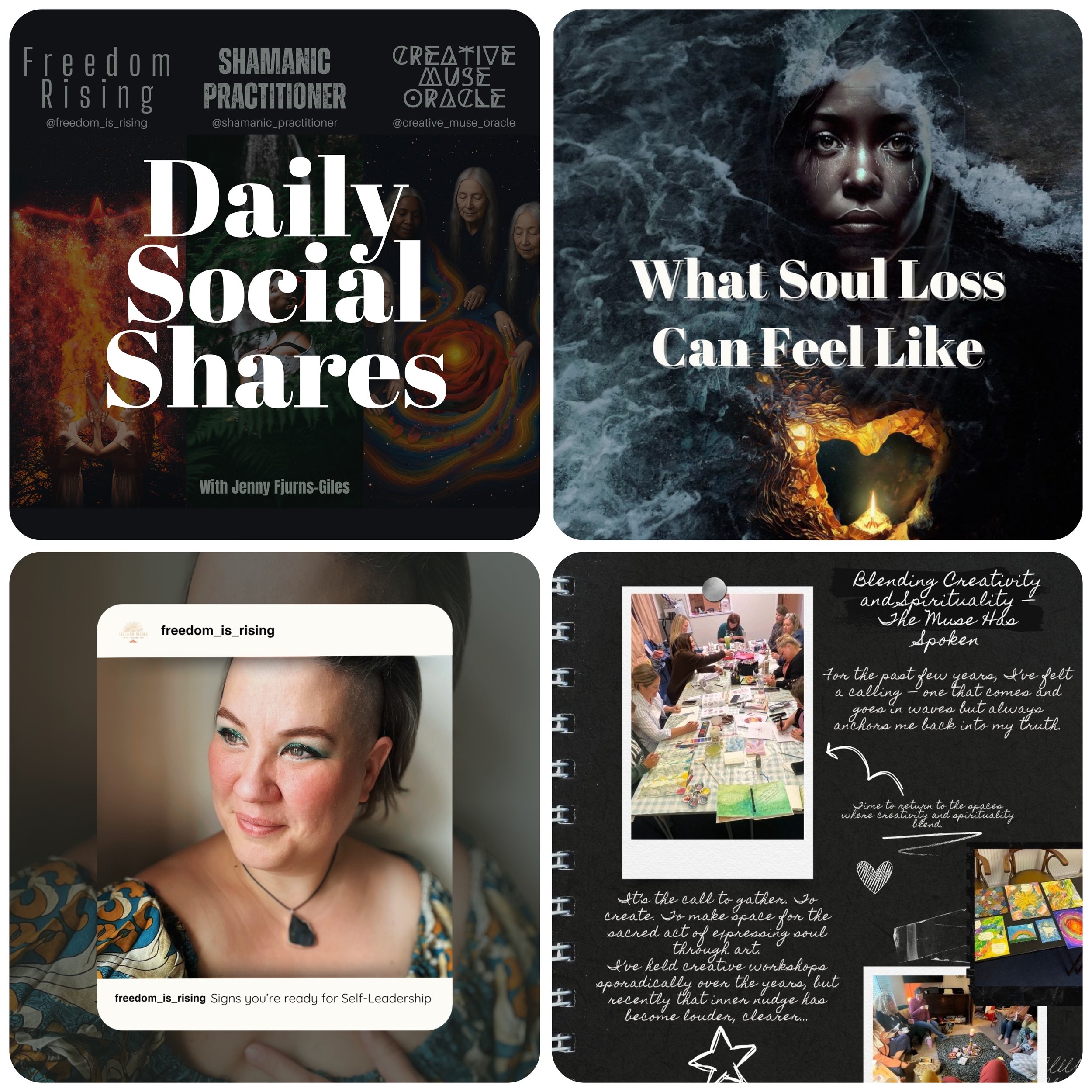 Daily Social Shares: 10th June 2025 - Signs You’re Ready for Self-Leadership + What Soul Loss Feels Like + Weekly Soul Creative Circle