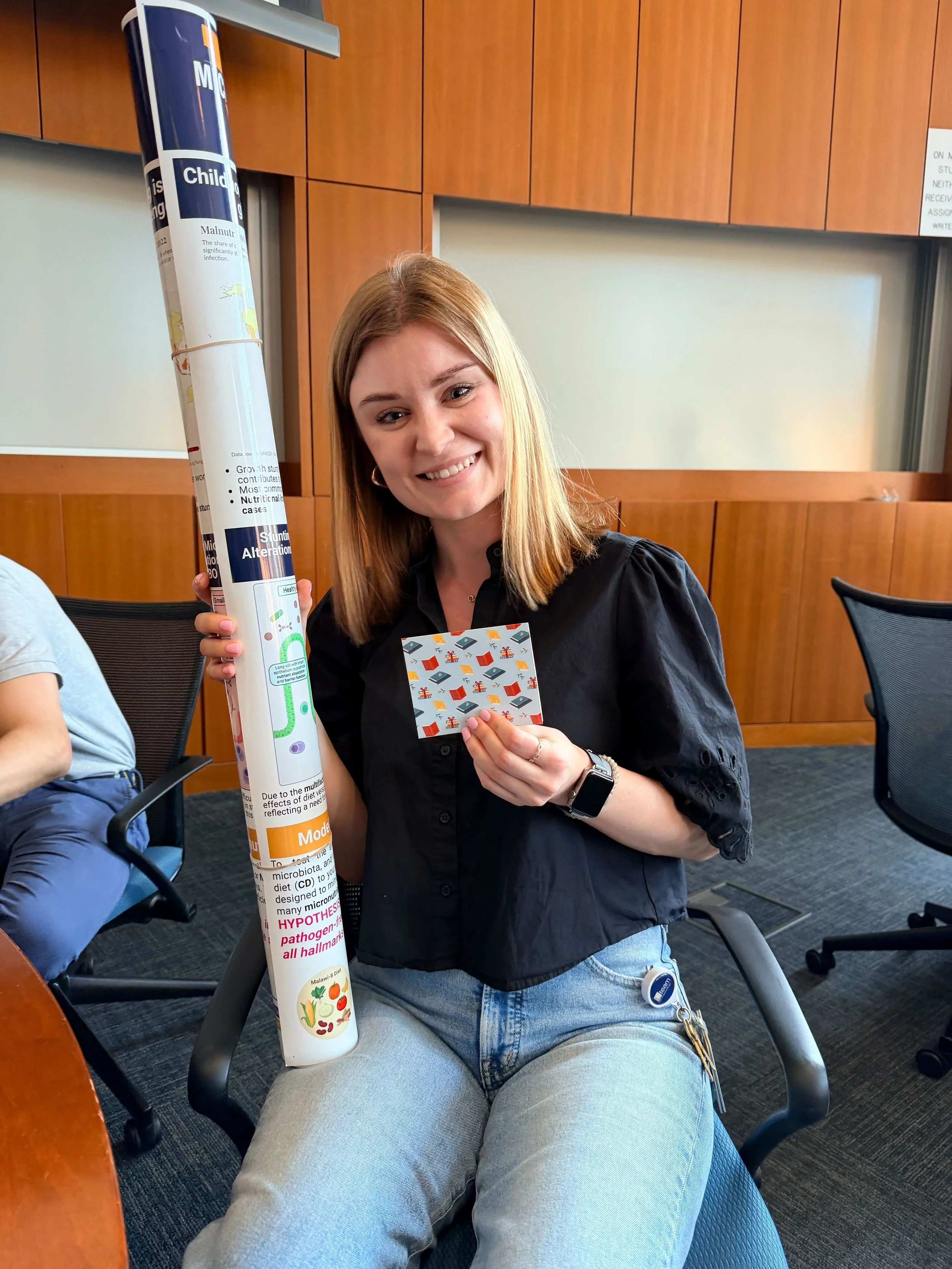 Congratulations to Claire on winning the People's Choice award AND 2nd place in the poster competition at the 2026 Graduate Biosciences Society Research Symposium.