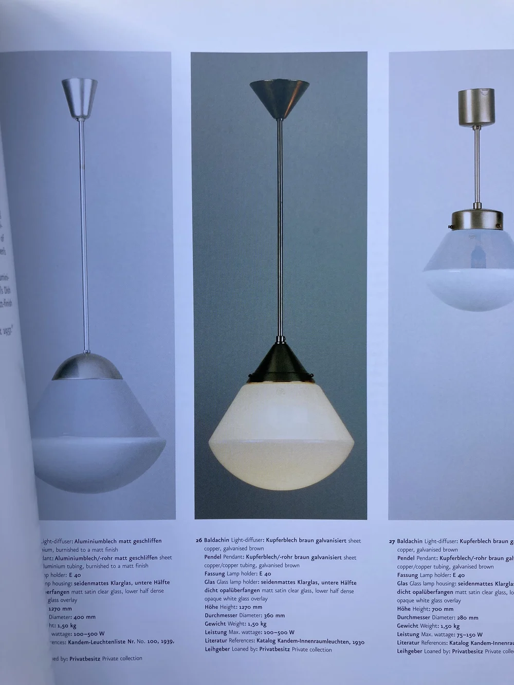 Bauhausleuchten? Kandemlicht!; Bauhaus Lighting? Kandem Light 