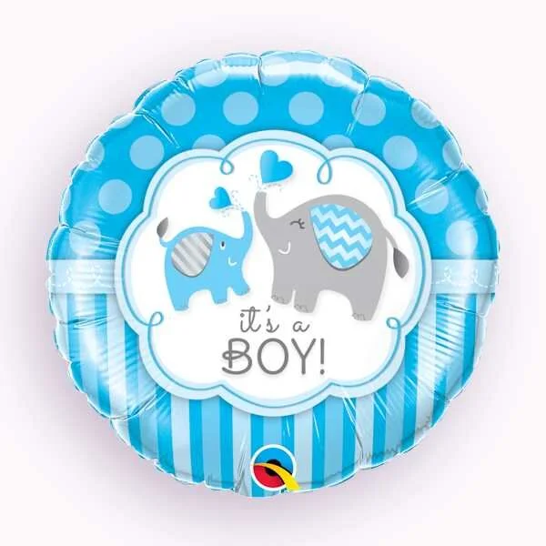 It's a Boy Elephants 18" Foil Balloon