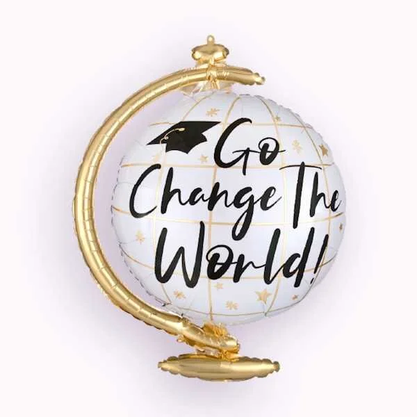 Anagram© 40916 Go Change the World Globe 23" Supershape Foil Balloon