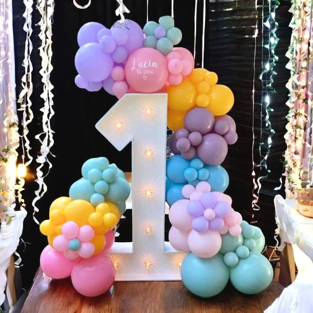 Single Light Up Number / Garland/ Personalised With Name From £99
