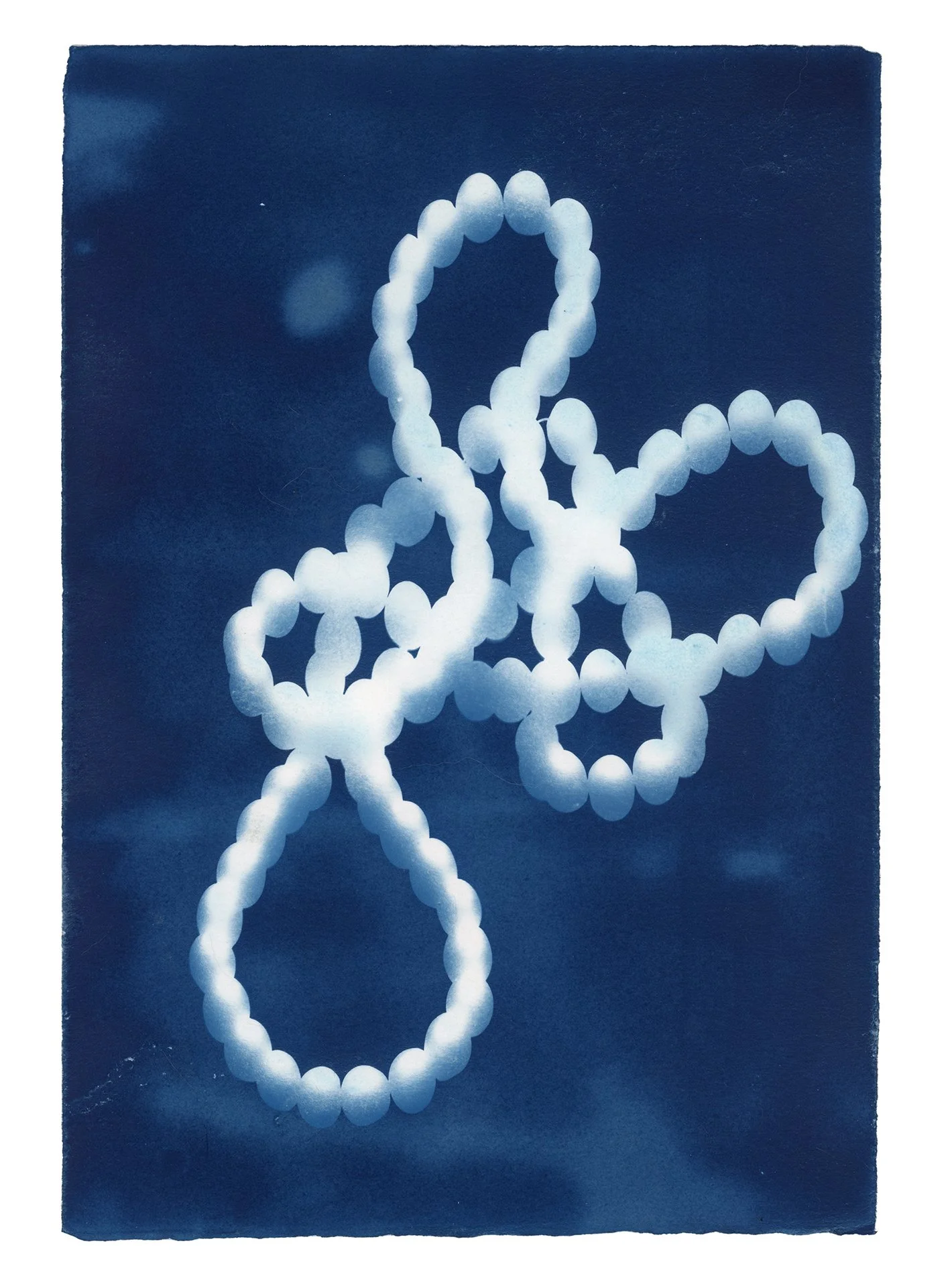 Necklace Pacun Seeds on paper
