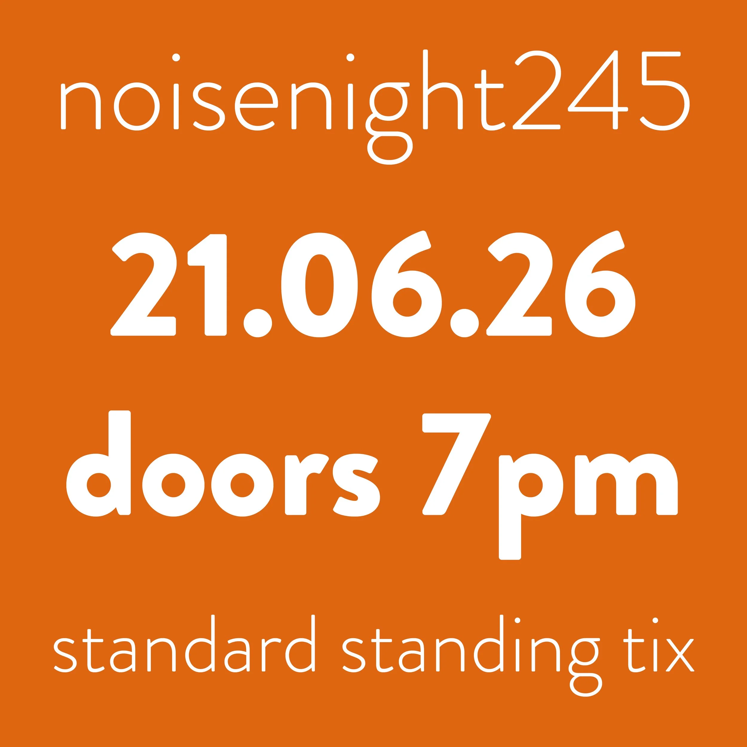 back noisenight245: dudu + julia (second release)