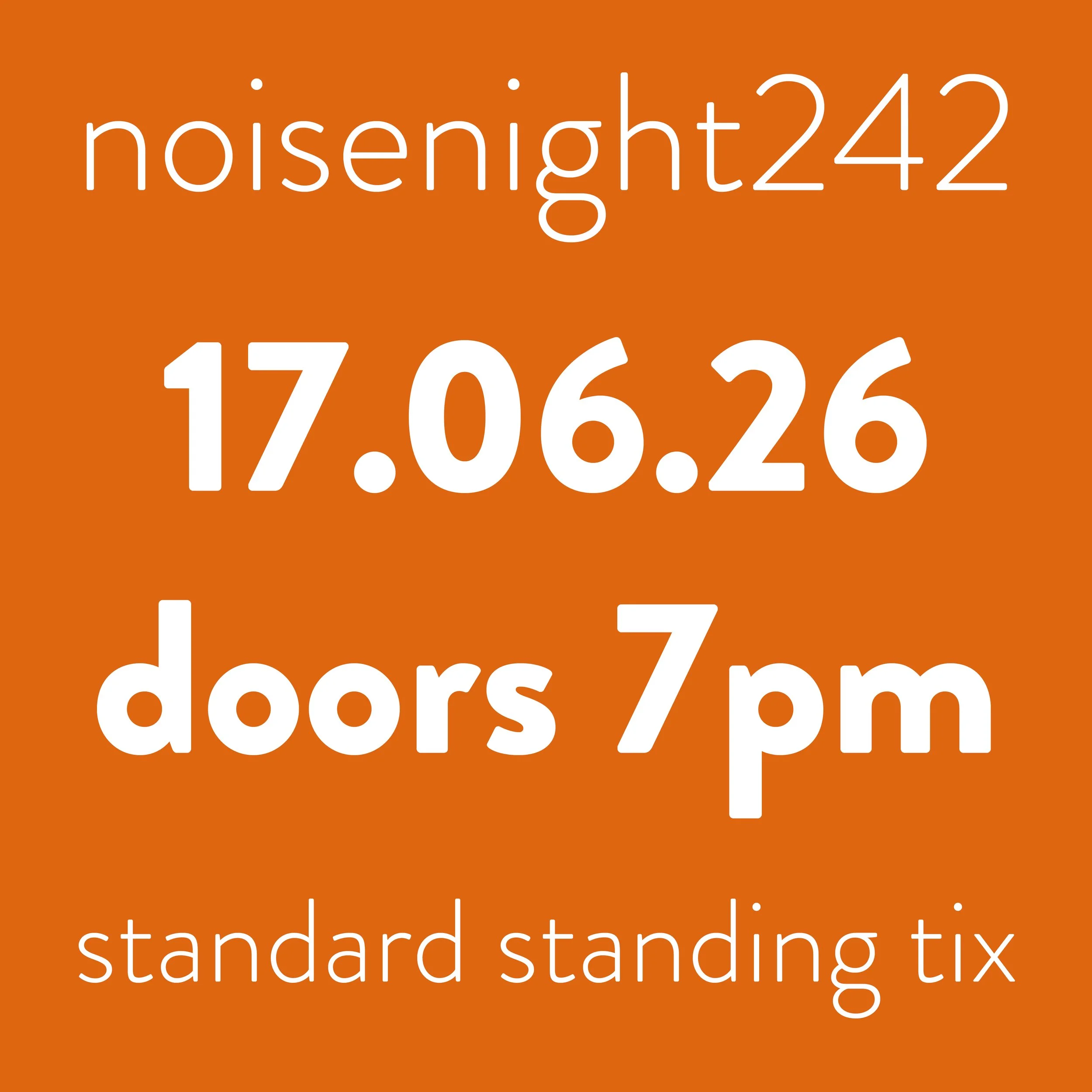 back noisenight242: dudu + julia (second release)