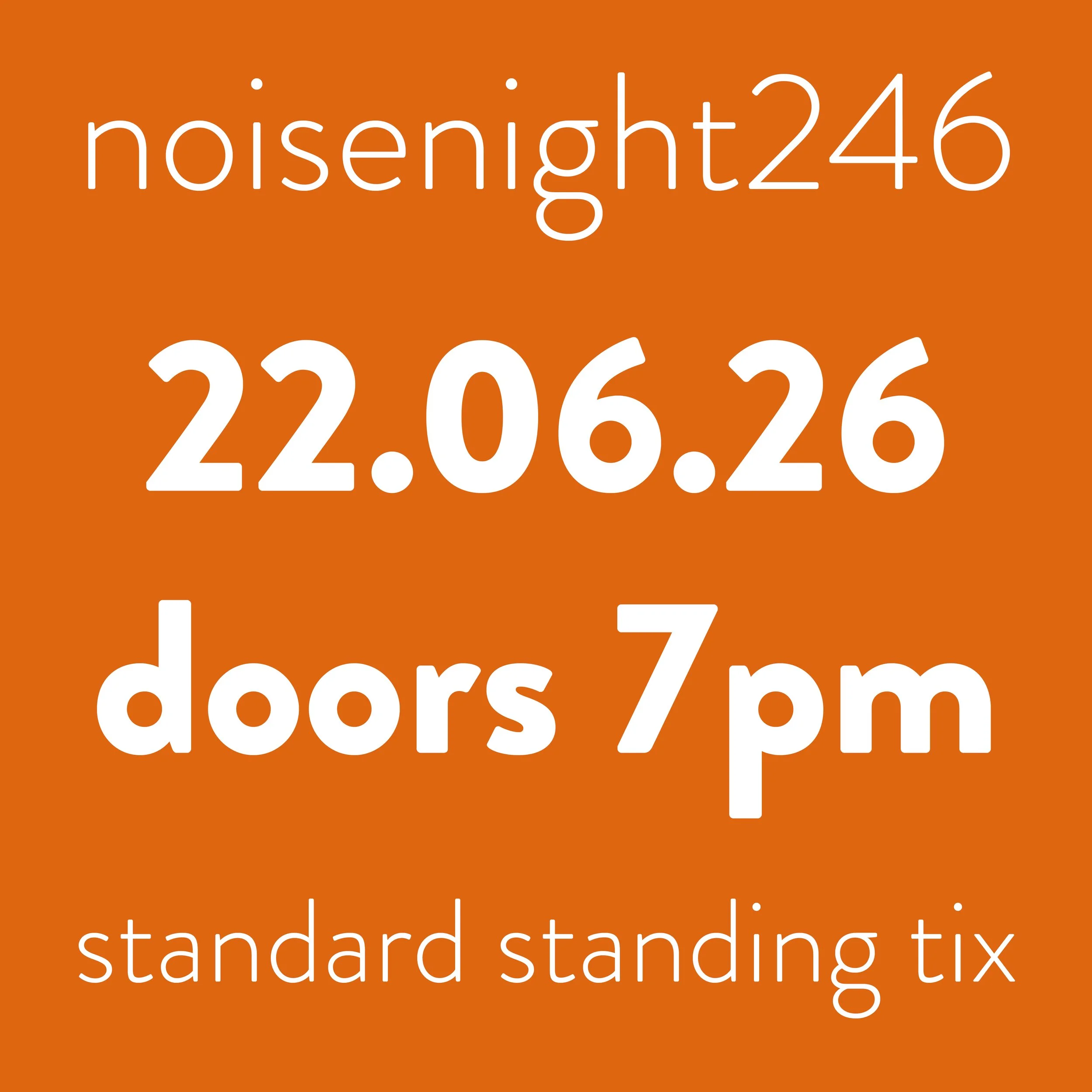 back noisenight246: dudu + julia (second release)