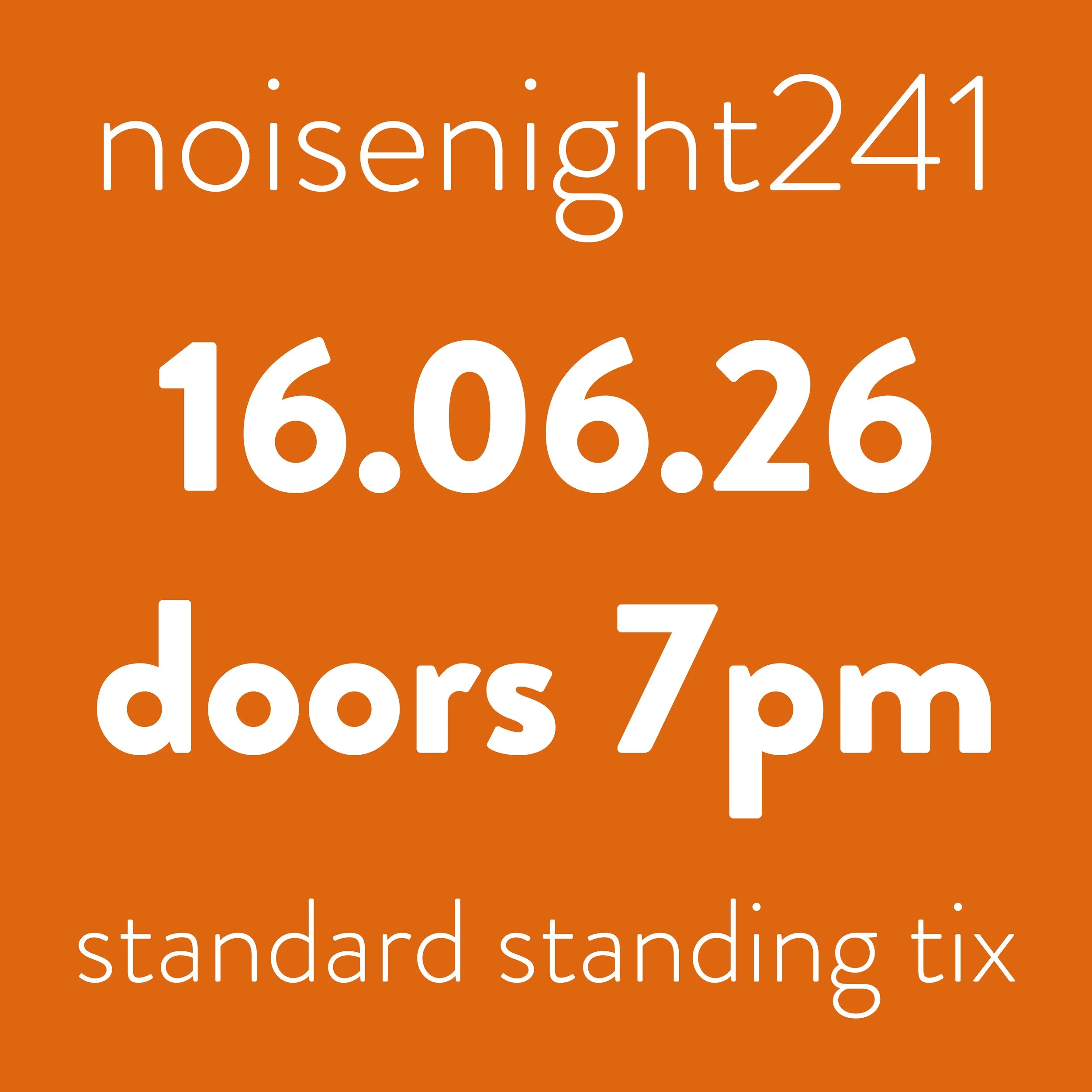 back noisenight241: dudu + julia (second release)