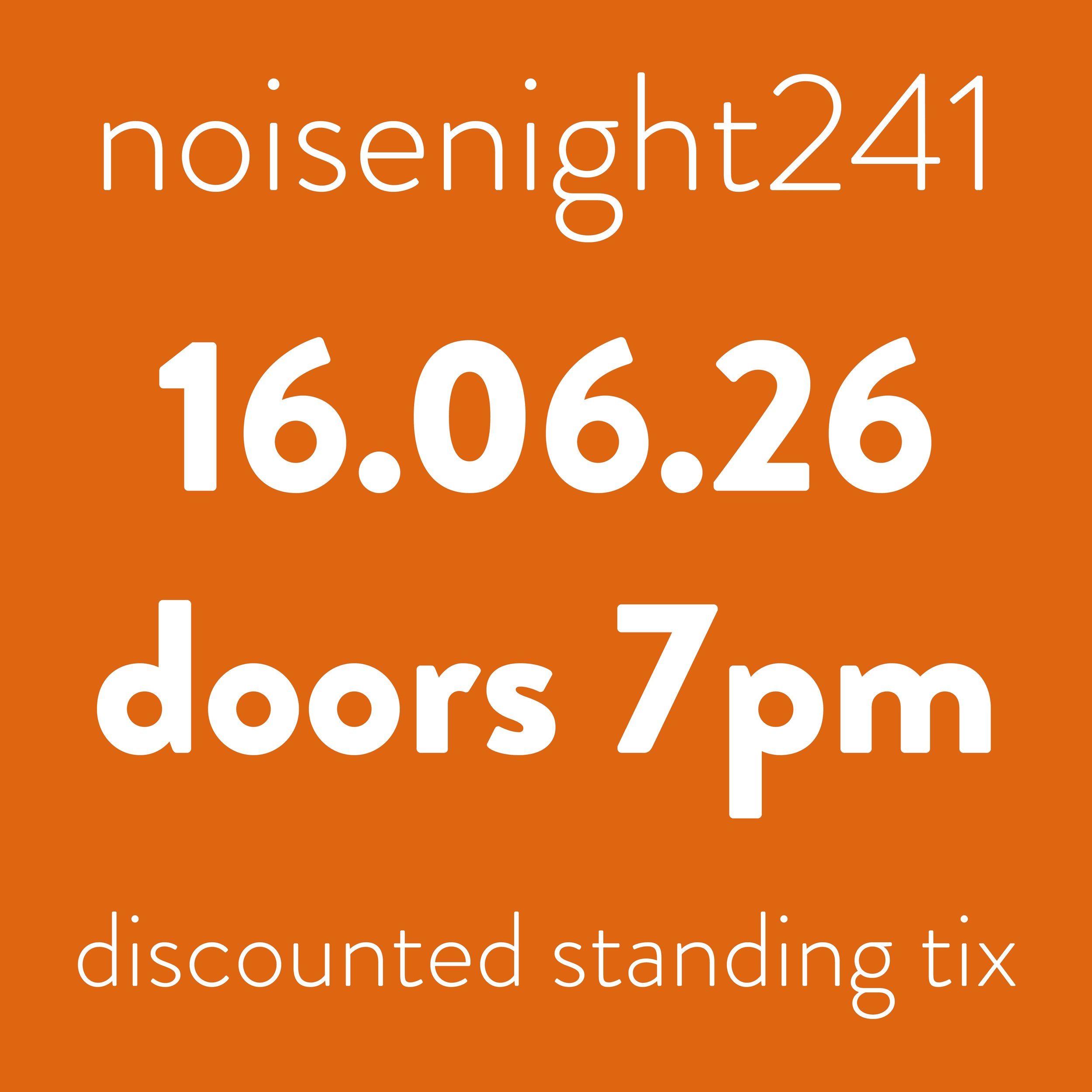 back noisenight241: dudu + julia (concession)