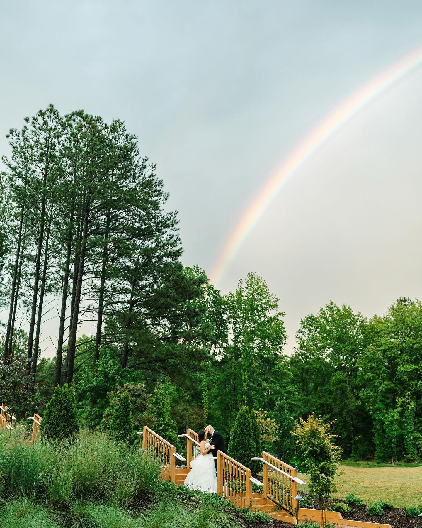 There really is a pot of gold at the end of the rainbow. 🌈 These two did not let a little rain(or a lot of rain😂) stop them from having an amazing day! Thank you @meganmoralesphoto for creating the most beautiful, emotive and colorful images from t