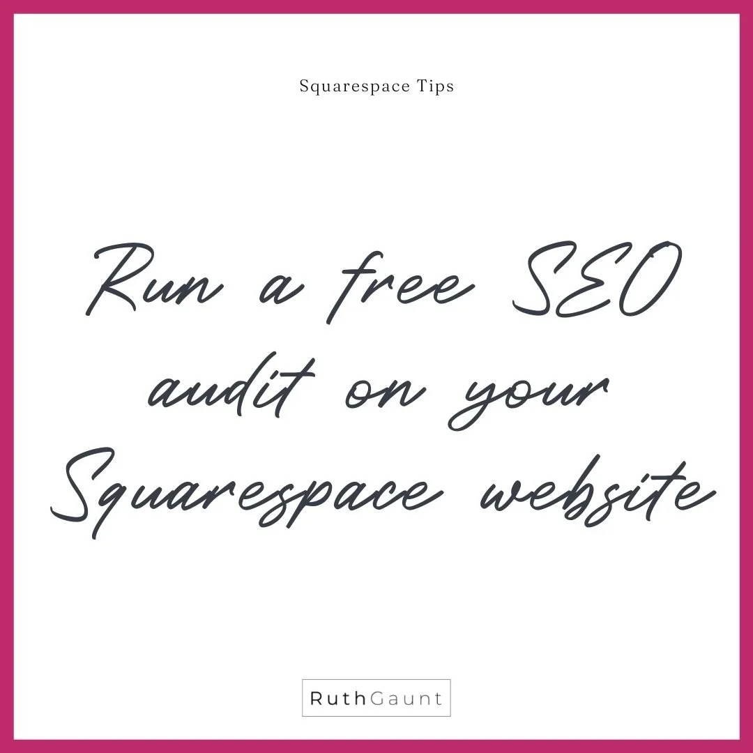 Run a free SEO audit on your Squarespace website