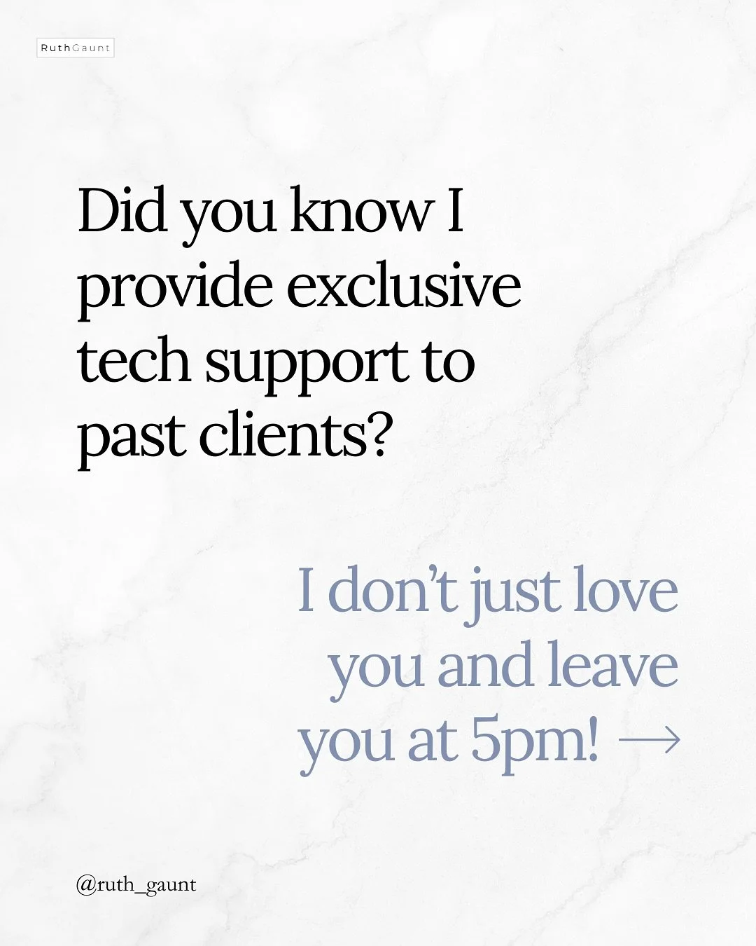 Plot twist: I don&rsquo;t disappear at 5pm on design day! 👋

I set you up with all the tools and knowledge you need to manage your website yourself - but sometimes you just want someone else to handle the tech-y bits, right?

That&rsquo;s where my e