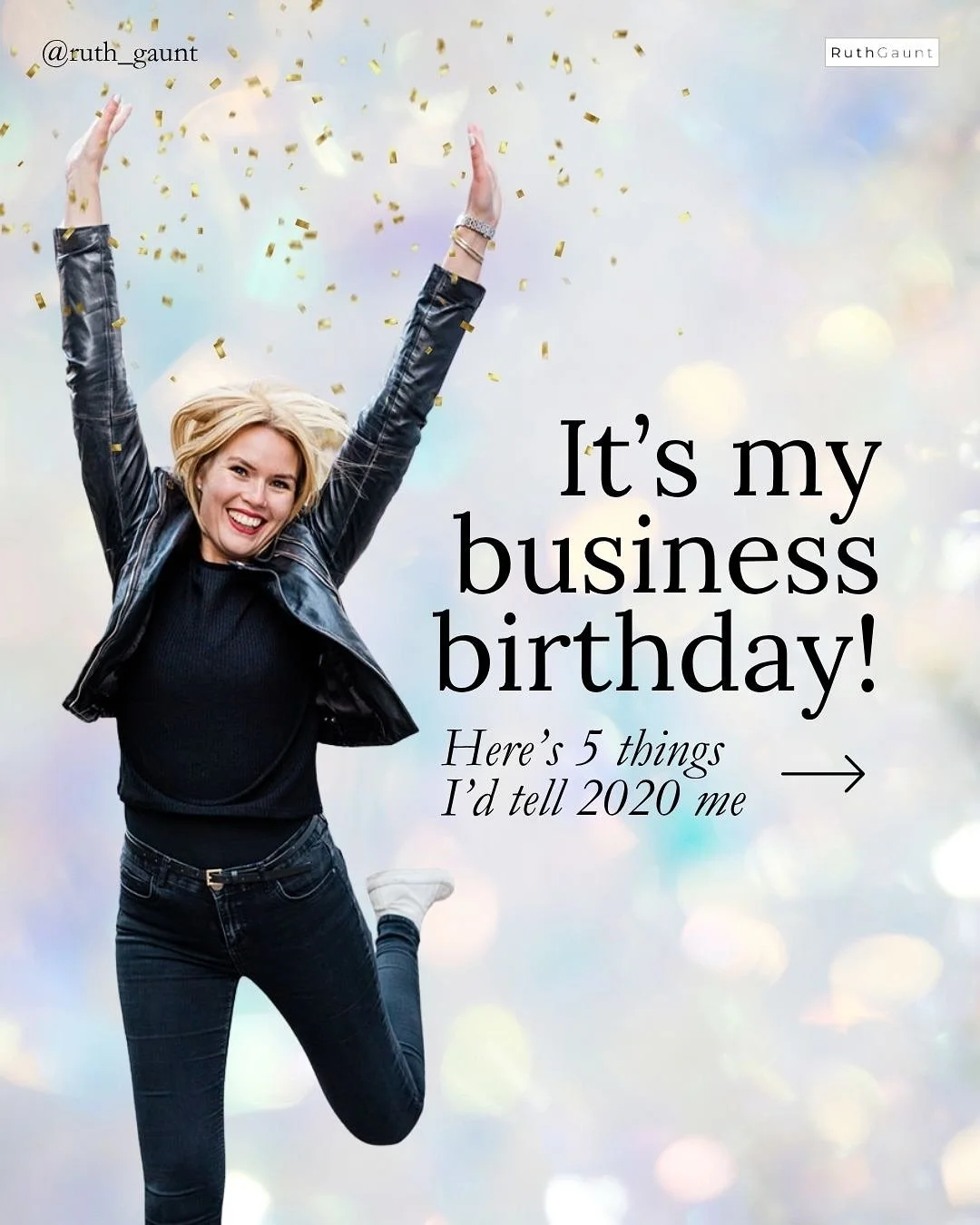 Five years ago I pressed &lsquo;publish&rsquo; on my business and had absolutely no idea what I was doing&hellip;

If I could go back and give 2020 Ruth some advice, I&rsquo;d tell her to stop panicking during quiet periods, stop copying what everyon