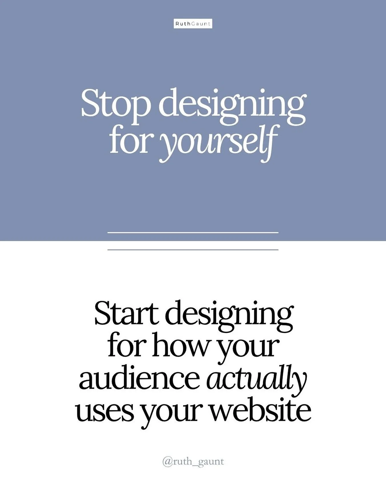 Your website isn&rsquo;t just something for you to admire - it&rsquo;s a tool for your customers to use!

I always tell clients: your website needs to be no fuss, just straightforward.

The main goal is getting people to enquire or make a purchase. E