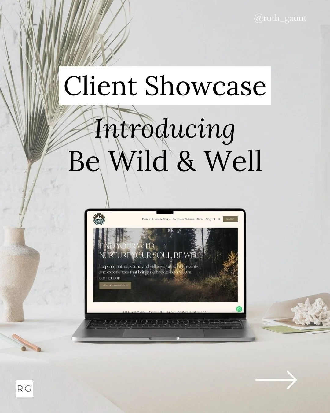 Remember Be Wild &amp; Well from my recent case study post?

Here&rsquo;s the visual showcase of how we transformed Leanne&rsquo;s Instagram and Linktree setup into a beautiful, nature-inspired website that perfectly captures the calm, organic energy