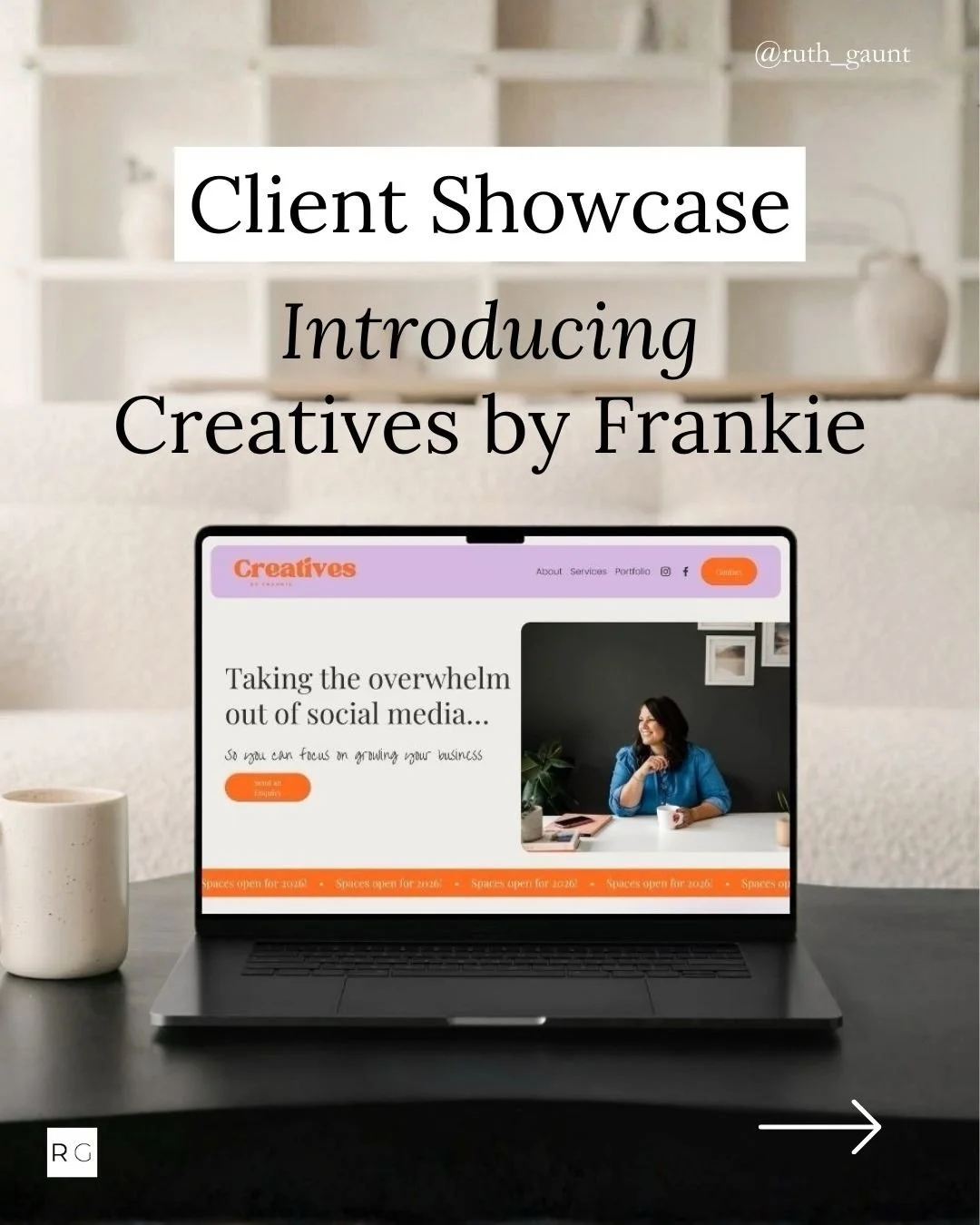 Remember @creatives_byfrankie from my recent case study post?

Here&rsquo;s the visual showcase of how we transformed Frankie&rsquo;s 8-month DIY struggle into a confident, professional website with soft design touches, gradient backgrounds, and her 