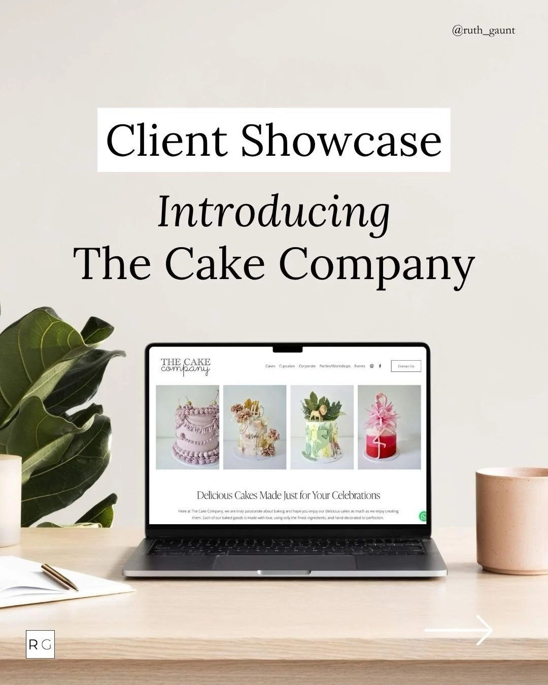 Remember The Cake Company from my last post? 🧁

Here&rsquo;s the visual showcase of how we transformed Malar&rsquo;s outdated Wix site into a clean, editorial cake shop with custom WhatsApp integration and a design that sits somewhere between premiu