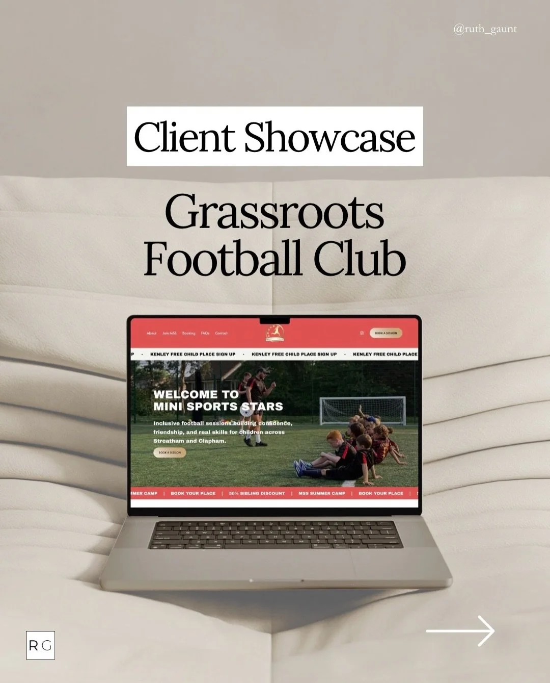 Remember the grassroots football club case study I shared recently?

Here&rsquo;s the visual showcase of how we transformed a website that was hard to navigate into a proper central hub for the whole club, with clear bookings, playful design touches,