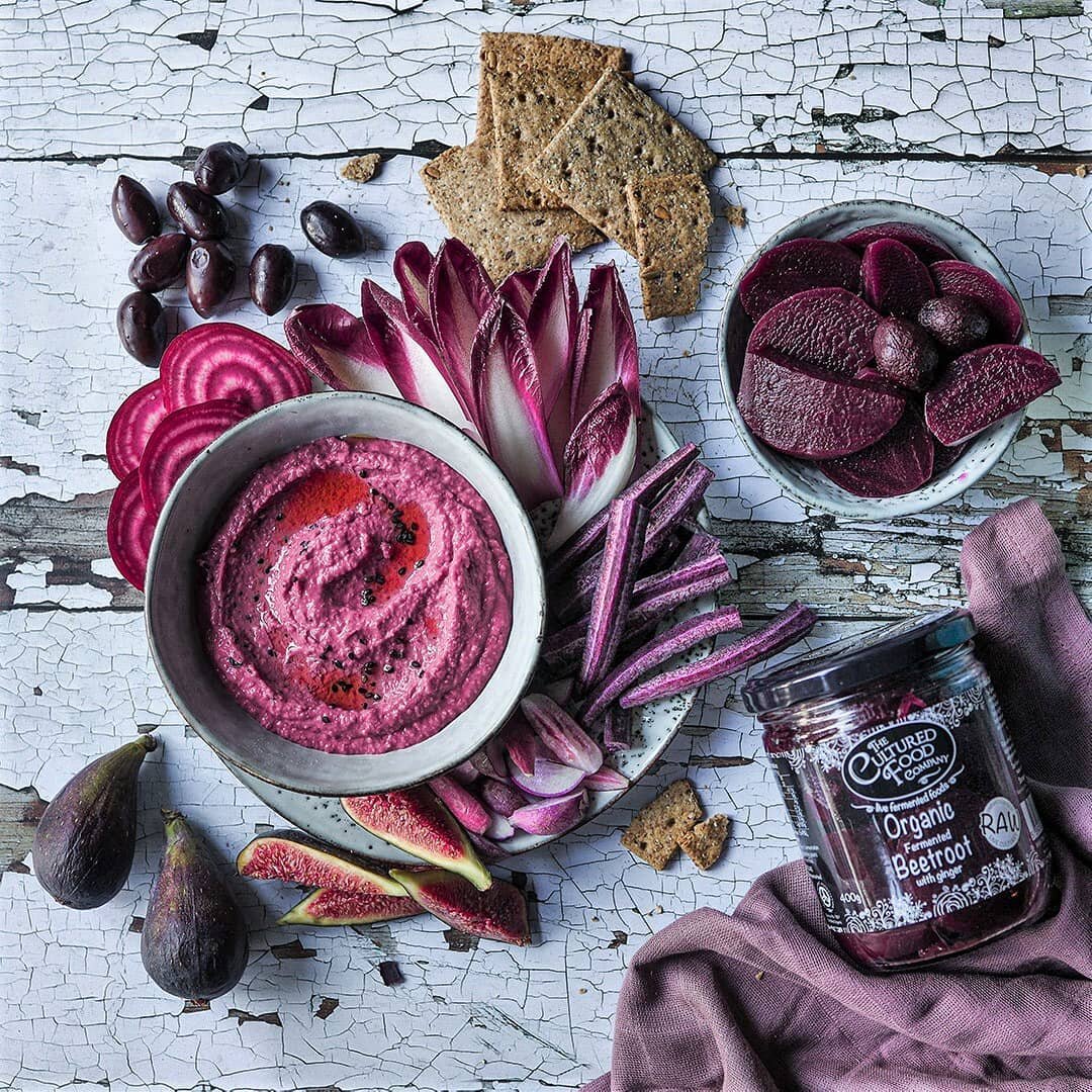 Vibrant and full of healthy fat, this Beetroot hummus made with our Fermented Beetroot Chunks is a perfect snack. 

Full of protein, fibre and antioxidants, it adds delicious flavour to any dish!