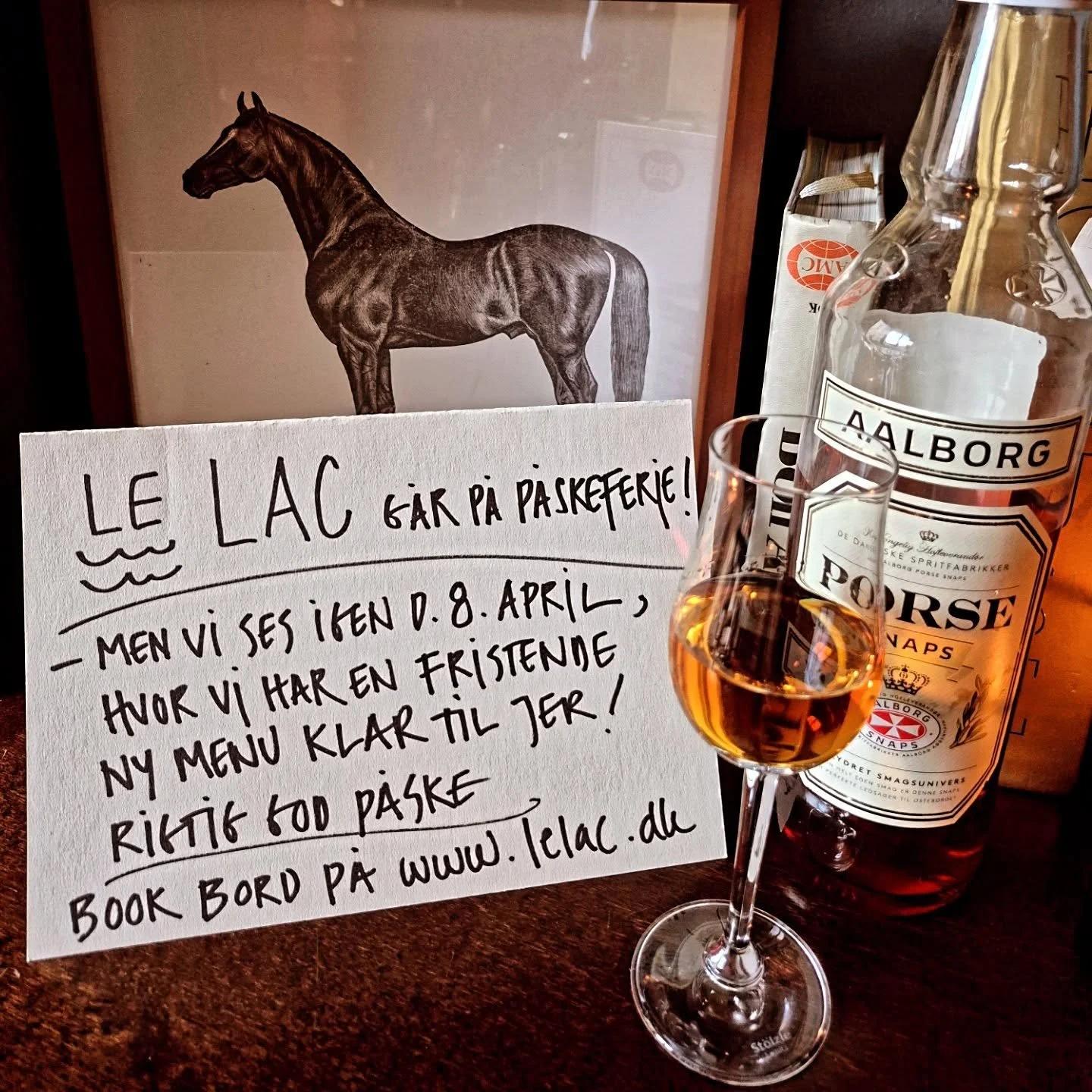 Vi gl&aelig;der os til at se jer igen d.8.april 😊 Rigtig god p&aring;ske! Book bord p&aring; www.lelac.dk, hvis du skal v&aelig;re en af de f&oslash;rste, der smager den nye menu!