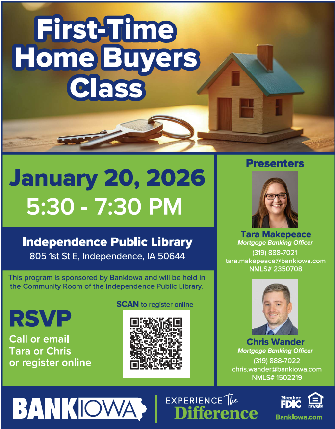 First Time Home Buyers Class 1-20-26