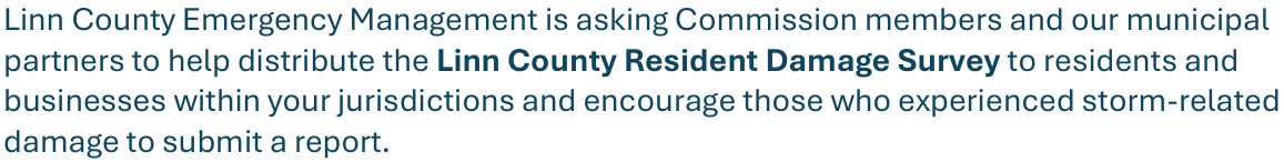 Linn County Resident Damage Survey