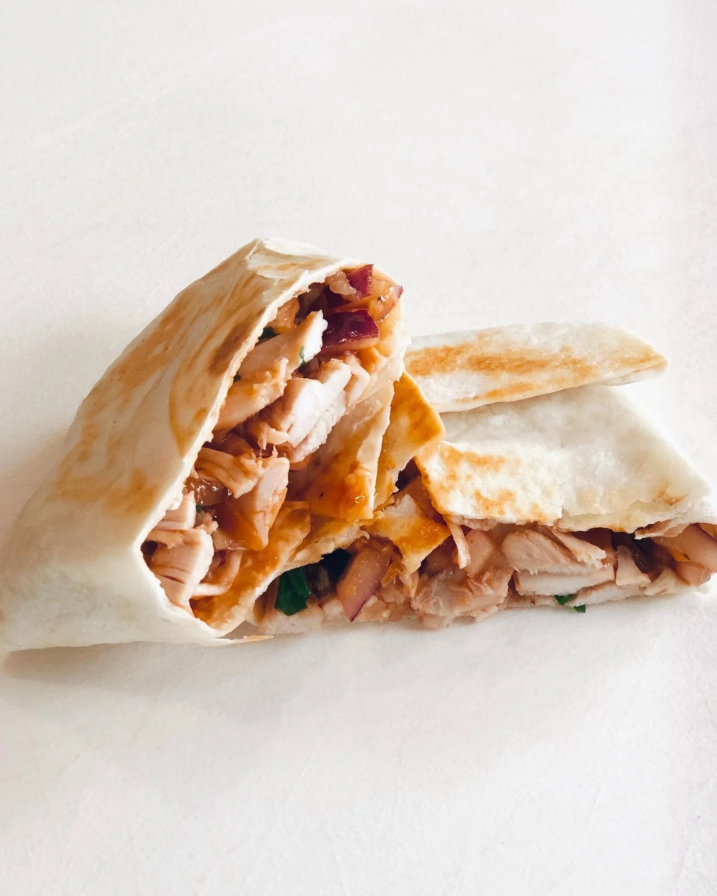 BBQ chicken wrap