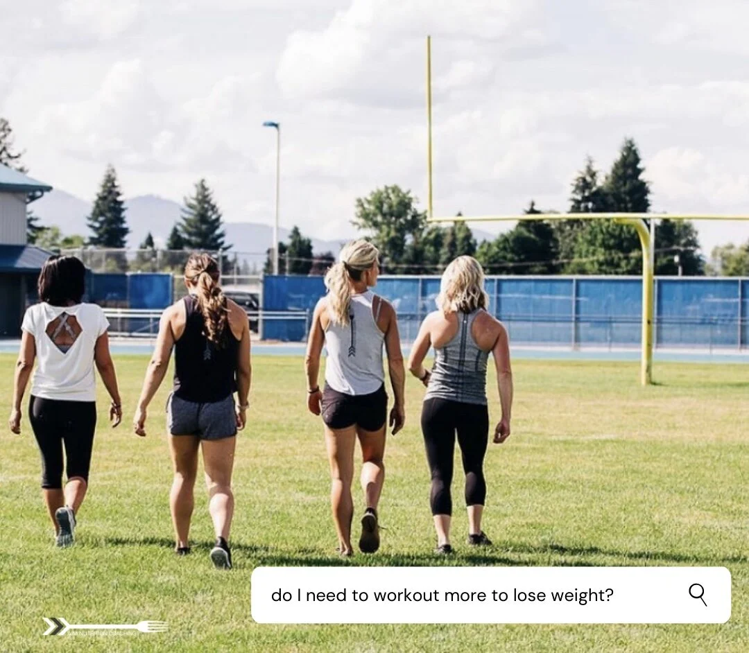 Do I need to workout more to lose weight?