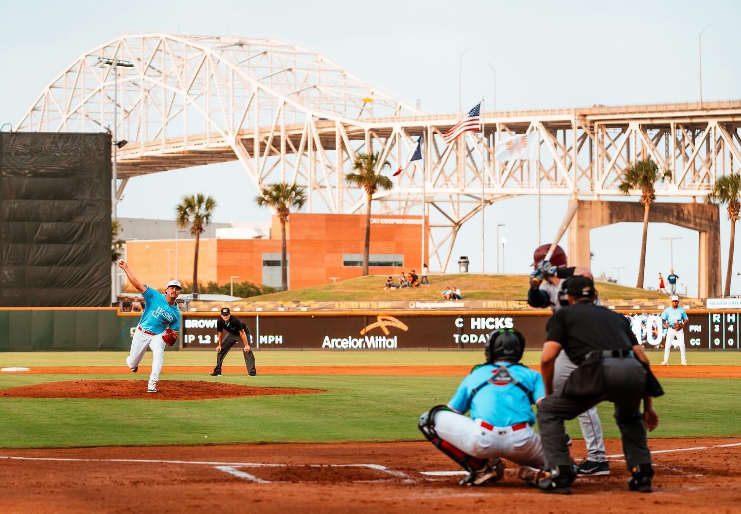 Hooks season 🪝⚾️
&bull;
&bull;
&bull;
#MinorLeague #MiLB #CorpusChristi #DowntownCorpusChristi #TexasLeague #CCHooks #VamosHooks #Baseball #Astros #Rangers #HoustonAstros #MLB #ExplorePage