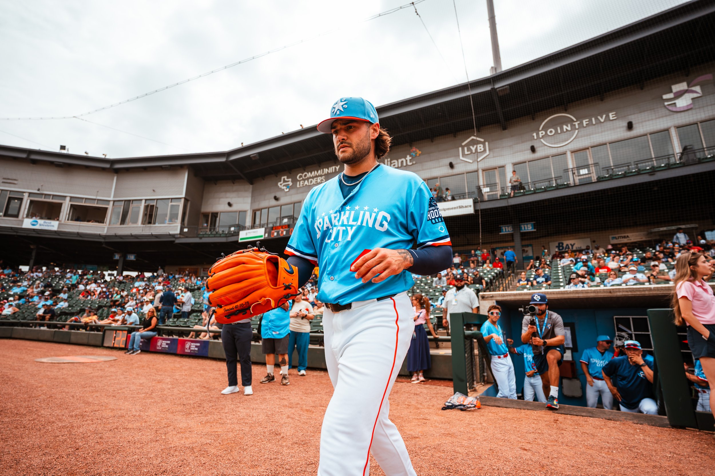 Photo of Houston Astros RHP Lance McCullers Jr. during a start for the Corpus Christi Hooks at Whataburger Field.